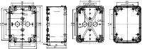 Kuti industriale Schneider Thalassa TBS NSYTBS16128, 164 x 121 x 87mm, IP66, gri