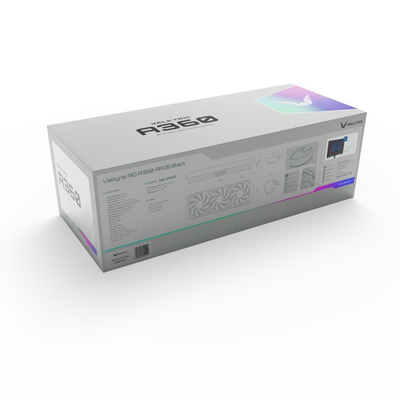 Ftohës uji për procesor Valkyrie A360, radiator 36 cm, ARGB, i bardhë