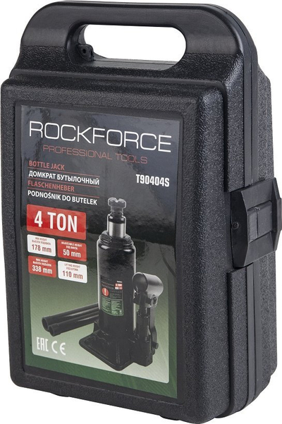 Ngritës hidraulik ROCKFORCE FK-T90404S, kolonë 4T, me kuti plastike, i kuq