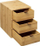 Organizues grimi Five Bamboo, 3 sirtarë, bambu 100%, ngjyrë druri e çelët