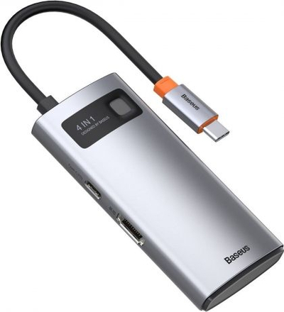 Док USB C Baseus CAHUB CY0G, 4K, PD 100W, сива