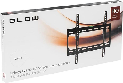 Mbajtëse muri për TV Blow 76-861, VESA 400mm, metal, e zezë