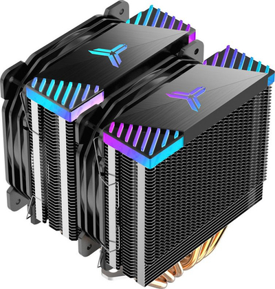 Ftohës procesori Jonsbo CR-2000 GT ARGB, me dy kullona, 2x 120mm PWM, i zi