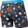 Boxer burrash Saxx Vibe SXBM35, viskozë elastike, print sportiv, gri shumëngjyrësh
