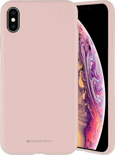 Kuti telefoni Mercury Goospery Premium Silicone për Samsung A04s, silikon, që s’e ka problem goditjet, rozë pink sand
