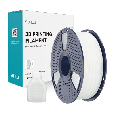 Filament 3D SUNLU PP Natural, 1.75mm, 1kg, i bardhë