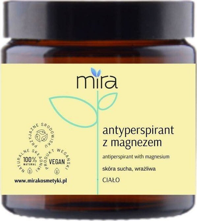 Antiperspirant krem Mira, me magnez, natyral, 50g