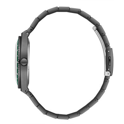Orë dore meshkuj Lee Cooper LC08284.070, 39mm, rrip metalik, e zezë