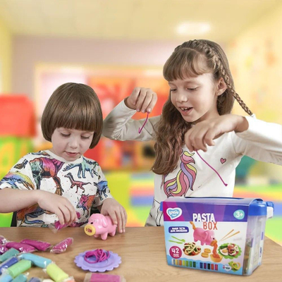 Set plasteline për fëmijë Maksik Creativity Play Dough Pasta, shumëngjyrësh