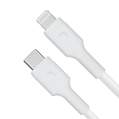 Кабел за полнење Green Cell PowerStream, USB C во Lightning, 1m, MFi, бел