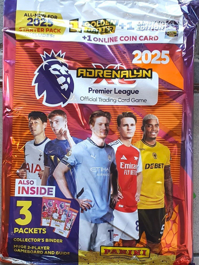 Set kartash Panini Adrenalyn XL Premier League 2025, Starter Set, koleksion futbolli