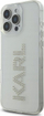 Kuti mbrojtëse Karl Lagerfeld IML Rhinestones Logo për iPhone 16 Pro Max, transparente