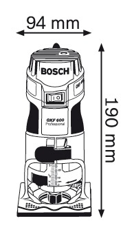 Frezë kantosh Bosch GKF 600, 600W, profesionale, blu