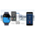 Ora inteligjente Gravity GT15-4, 2.04", me Bluetooth për thirrje, me rrip silikoni blu