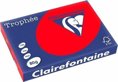 Letër kopjimi Clairefontaine Trophee, A4, 80g, e kuqe