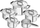 Set tenxheresh Zwilling Pure, 5 copë, çelik inox, argjend