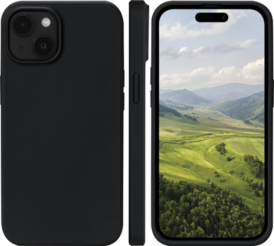 Mbrojtëse telefoni Dbramante1928 Greenland për iPhone 15, nga plastikë e ricikluar, shkon me karikim wireless, e zezë