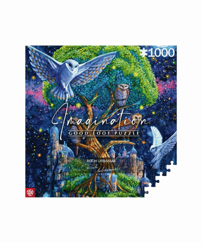 Puzzle Good Loot Imagination Roch Urbaniak Owl Island, 1000 pjesë, 68.3x48cm, shumëngjyrësh