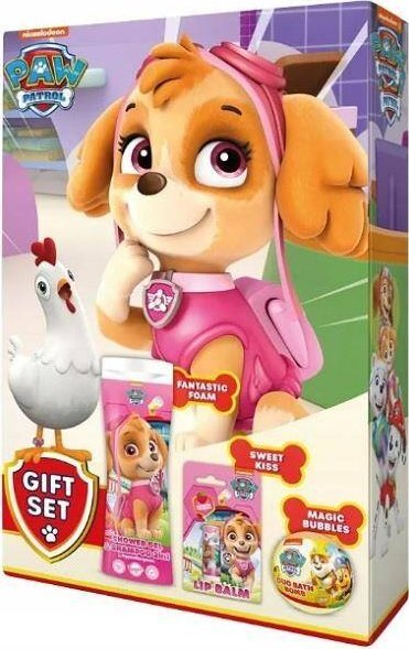 Set dhurate Paw Patrol Skye EDG, xhel dushi 300ml, bombe vaske 100g, shumengjyresh