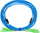 Kabllo patchcord optik Extralink SC APC – SC APC, single mode duplex, 3m, blu