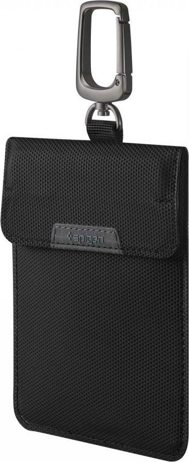 Çantë mbrojtëse Spigen Faraday Cage, RFID Keyless, bllokon sinjalin, e zezë