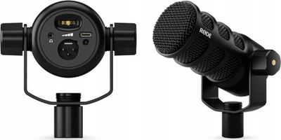 Mikrofon dinamik RODE PodMic USB, USB dhe XLR, për podcast, i zi