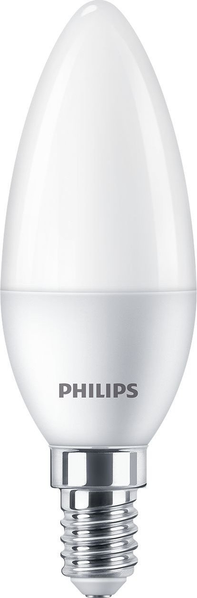 Llambë LED Philips Classic, sa një 40W, me bazë E14, set me 4 copë, e bardhë matt