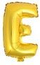 Balon Litera "E"  zloty 81CM (MZAB0177)