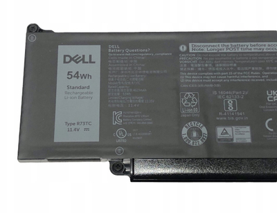 Bateri laptopi Dell R73TC, 54Wh, 3 qeliza Li ion, e zezë