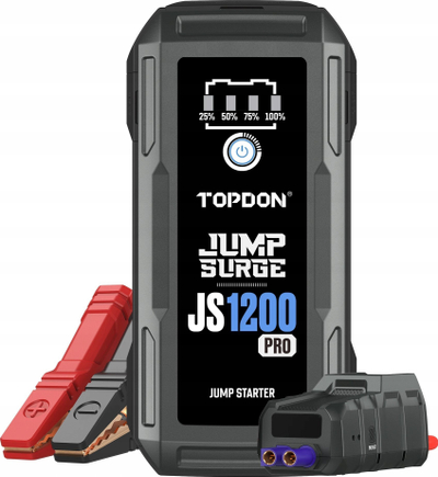Nisës makine JS 1200 PRO, 1800A, power bank, i zi