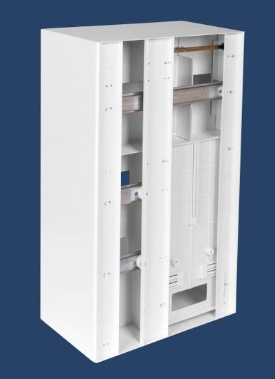 Kabinet matësi Elmark RU-25-P, 25 module, 3 faza, IP30, i bardhë