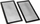 Filter pluhuri DEMCiflex DF0699, set për Dan Cases A4 SFX, montim i jashtëm, i zi