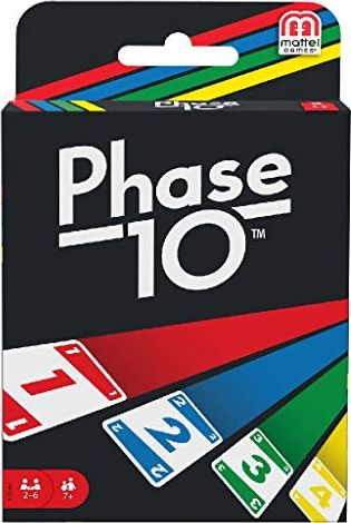 Loja me letra Mattel Phase 10 FFY05, për 2 6 lojtarë, shumëngjyrëshe