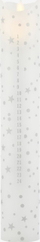 Qiri dekorativ LED Sirius Sara Calendar, 29cm, me telekomandë, i bardhë romantik