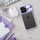 Mbrojtëse telefoni Purple Slider për iPhone 11, me kapak kamere që rrëshqet, e tejdukshme, vjollcë