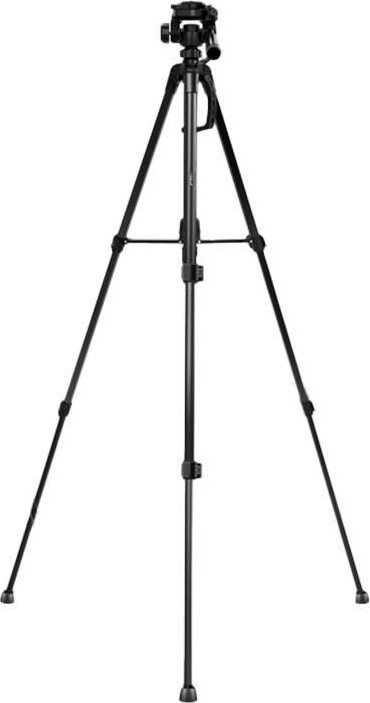 Tripod Puluz Tripod Stand, kokë 3D 360°, me mbajtëse telefoni, i zi