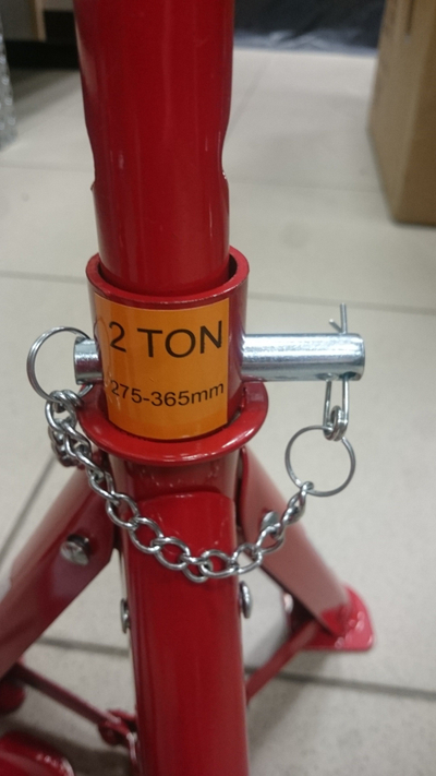 Mbajtëse makine Base Gantry Telescopic, 2T, 265-418mm, e kuqe