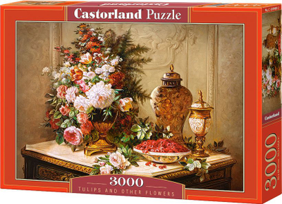 Puzzle Castorland Tulips and Other Flowers, 3000 pjesë, shumëngjyrësh
