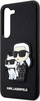 Mbrojtëse telefoni Karl Lagerfeld Karl and Choupette, për Samsung Galaxy S23 Plus, PU Saffiano, e zezë