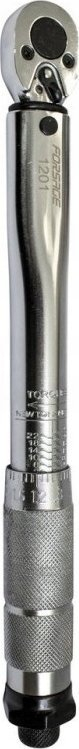 Çelës momenti Forsage F-1201, 1/4", 2-24 Nm, metalik