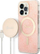 Set karikues me futrollë Guess GUBPP13XH4EACSP për iPhone 13 Pro Max, MagSafe, koleksioni 4G Print, rozë
