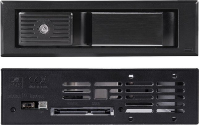 Kasetë magazinimi Silverstone FS301, për HDD 3.5", për bay 5.25", e zezë