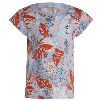 Set veshjesh për vajza Adidas x Disney Moana Tee, pambuk, fund poliester i ricikluar, shumëngjyrësh