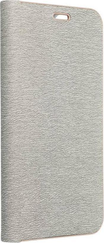 Këllëf libri Vennus Book Futera për Samsung Galaxy A13, lëkurë eko, me magnet, argjendtë