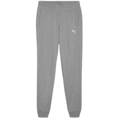 Спортски панталони Puma Team Goal Casuals W, памук, за жени, сиви