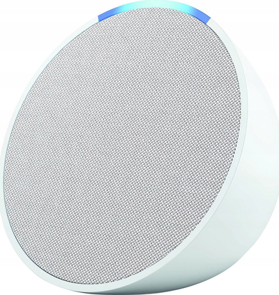 Altoparlant inteligjent Amazon Echo Pop, WiFi dhe Bluetooth, me Alexa në holandisht, i bardhë