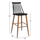 Stol Vanessa e zezë 43×49×107 cm (HM8459.02), zezë