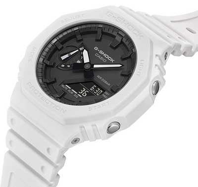 Orë për meshkuj Casio, e bardhë