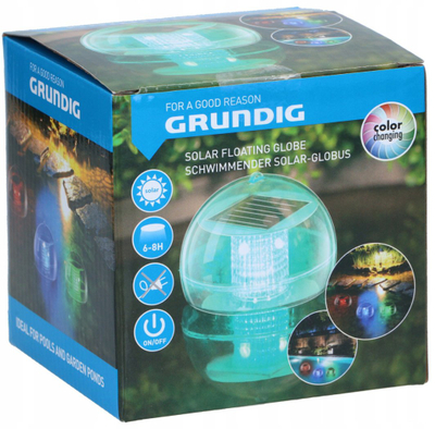 Llambë solare lundruese Grundig BALL, RGB me ndryshim ngjyrash, transparente