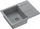 Lavaman kuzhine granit Granite Sink Gray, një kos, vendosje nga sipër, gri